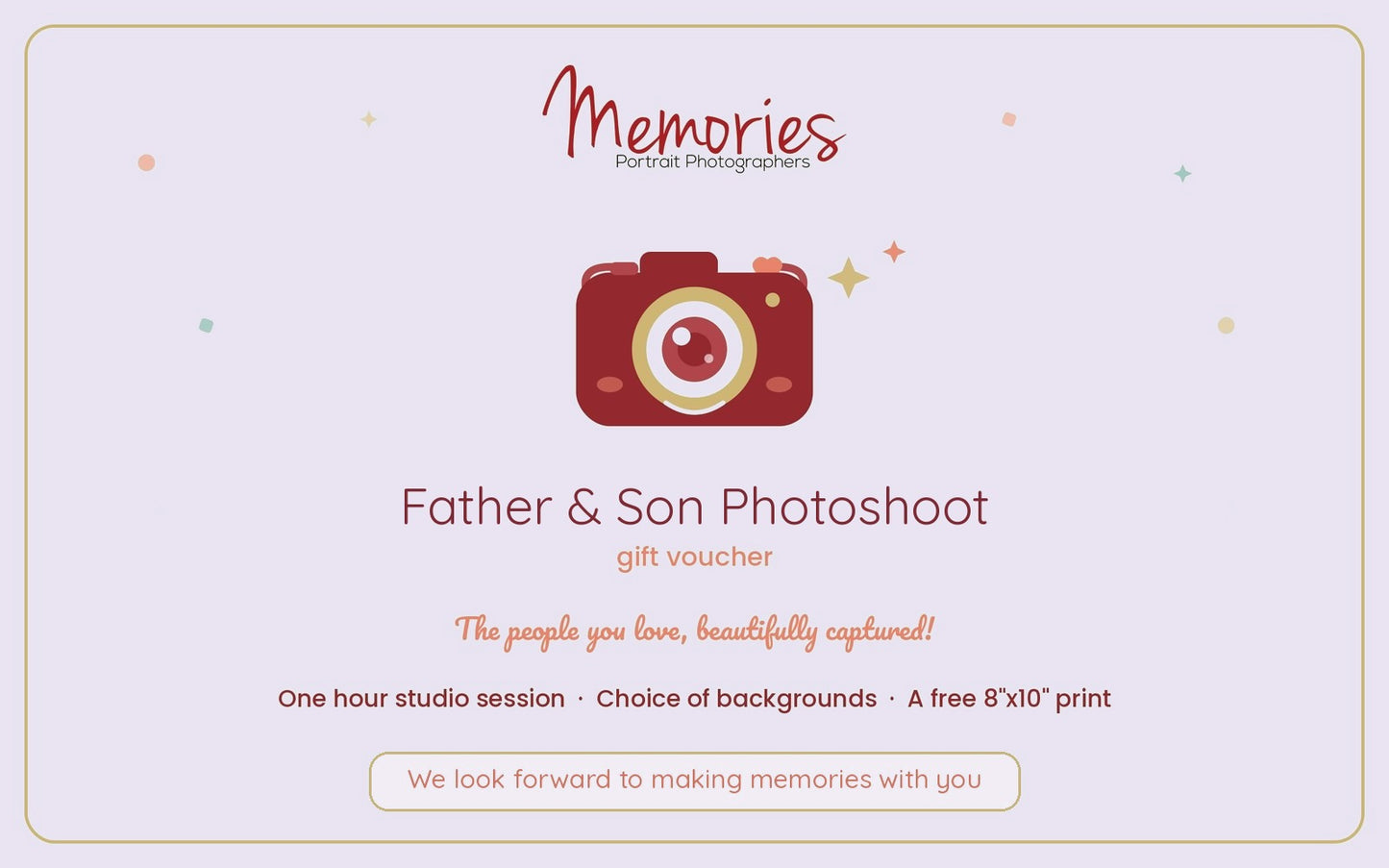 Father & Son Photoshoot Gift Voucher