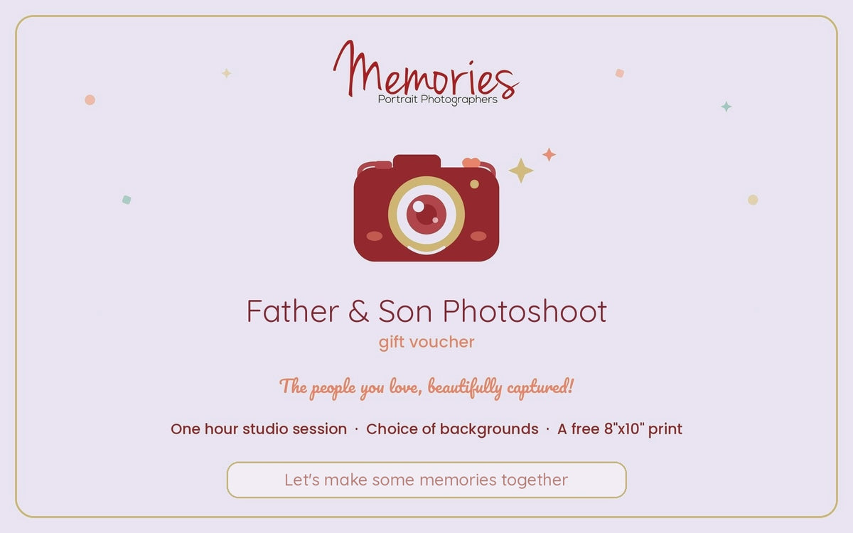 Father & Son Photoshoot Gift Voucher