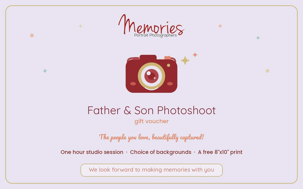 Father & Son Photoshoot Gift Voucher